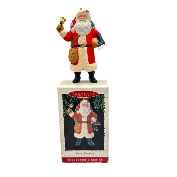 Hallmark Keepsake Ornament Merry Olde Santa Collectors Series Ice Skates 1993 Vi - Picture 2 of 10